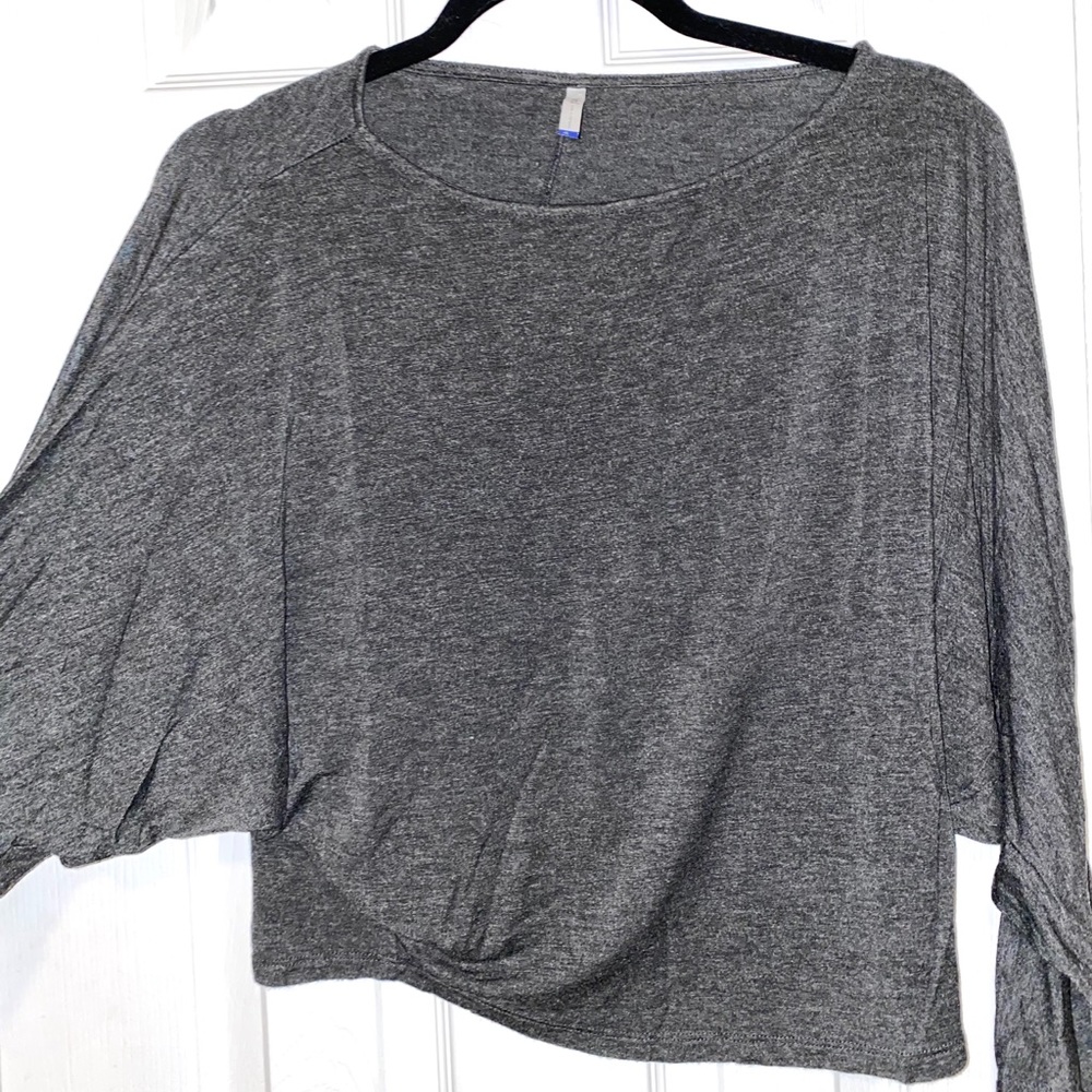 Grey Crop Top